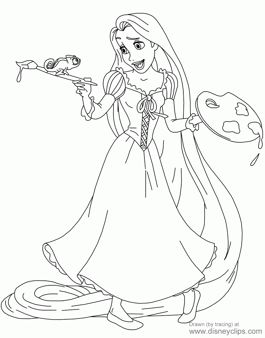 34 Printable Tangled Coloring Pages Disneyclips