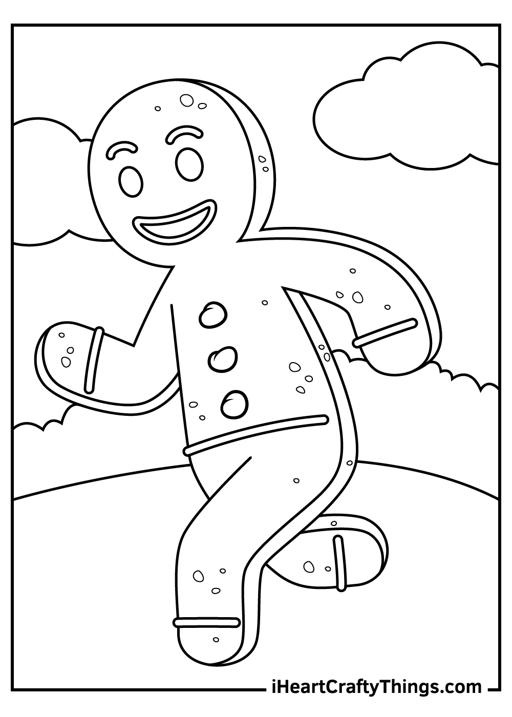 Gingerbread Coloring Page Printable
