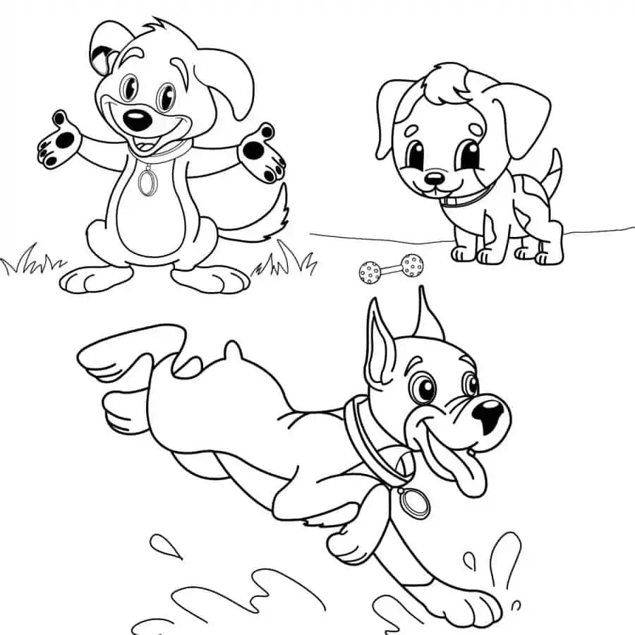 Printable Coloring Pages Of Puppies