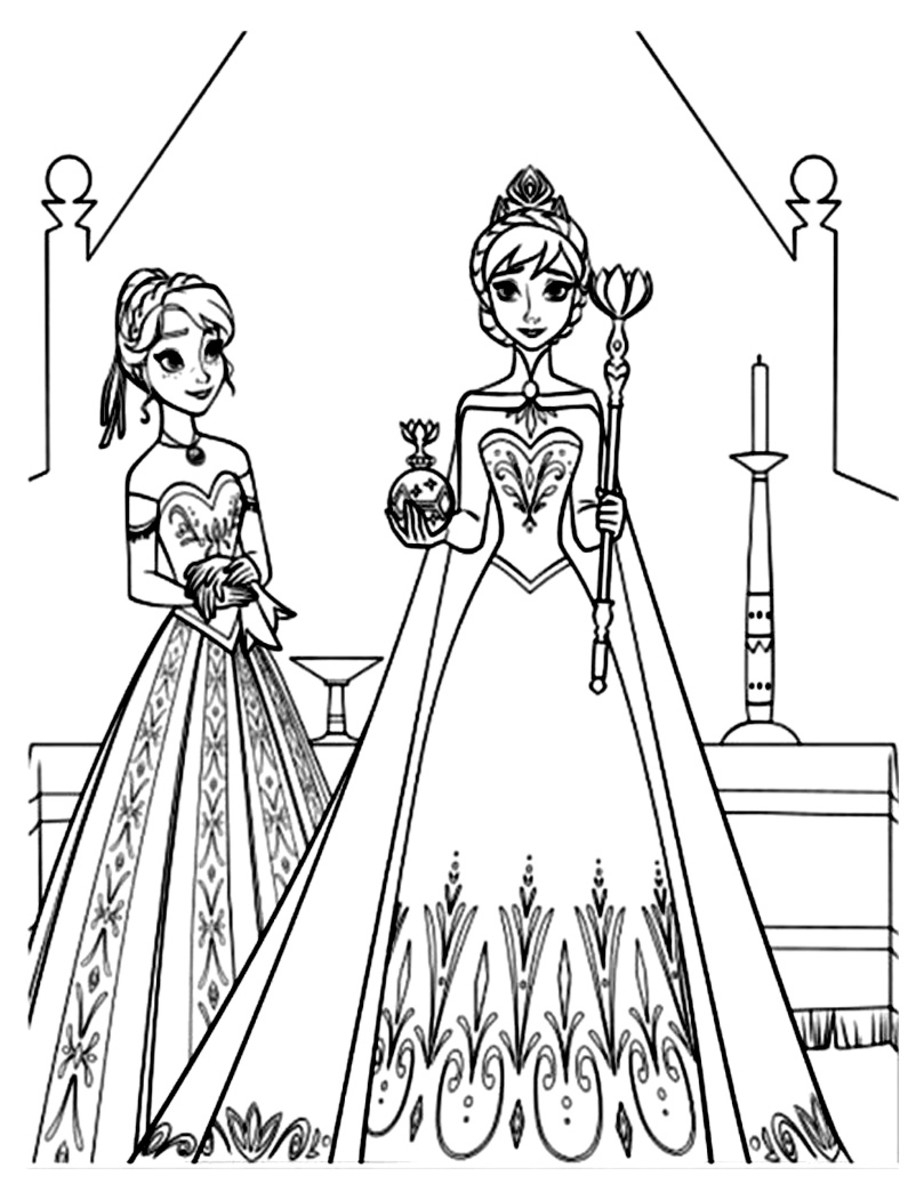 Printable Elsa Coloring Pages