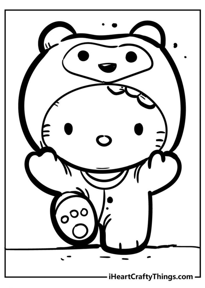 Printable Hello Kitty And Friends Coloring Pages