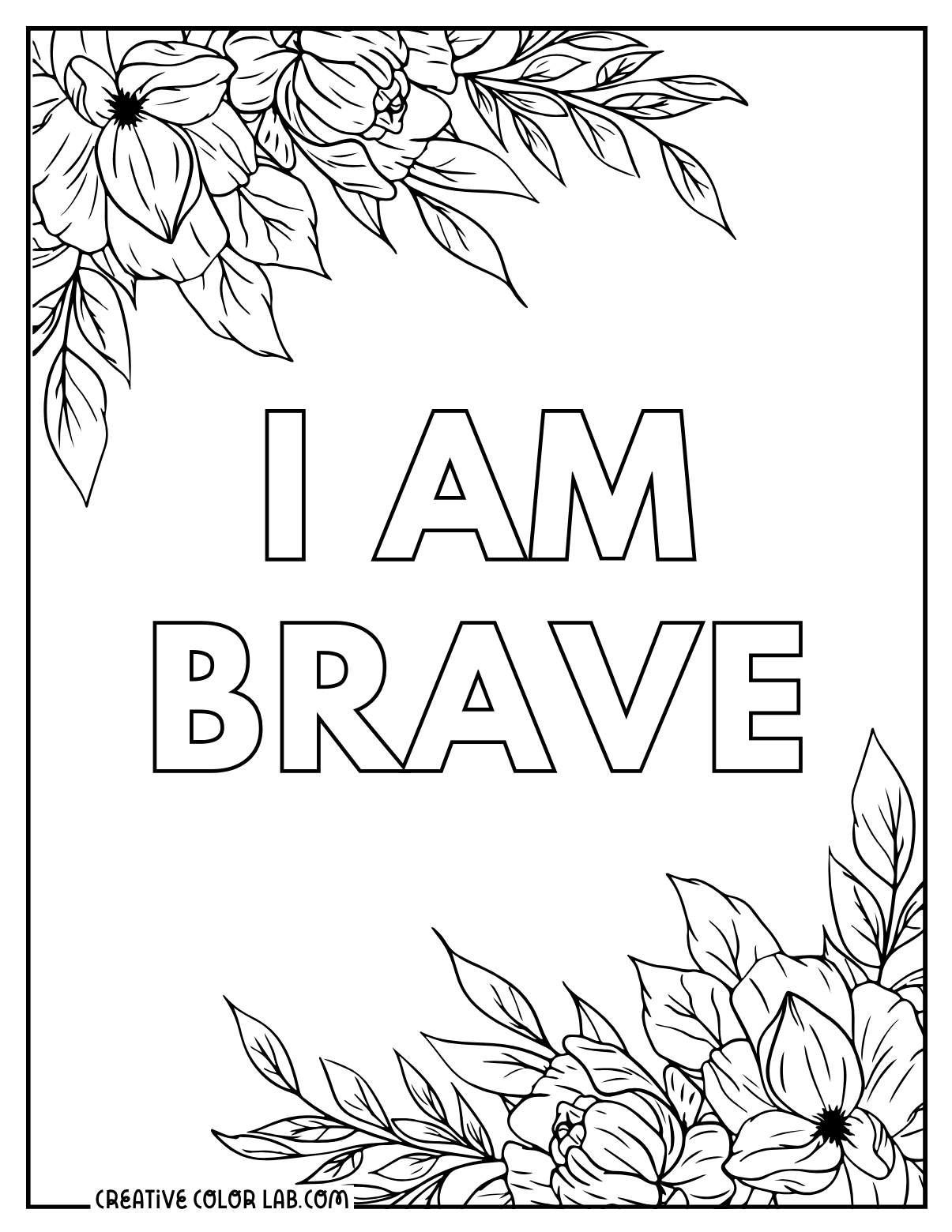 35 Positive Affirmations Coloring Pages Free PDF Printables