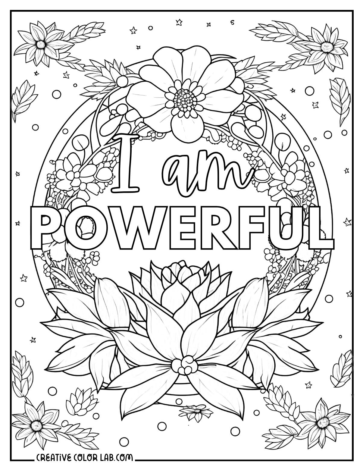 35 Positive Affirmations Coloring Pages Free PDF Printables