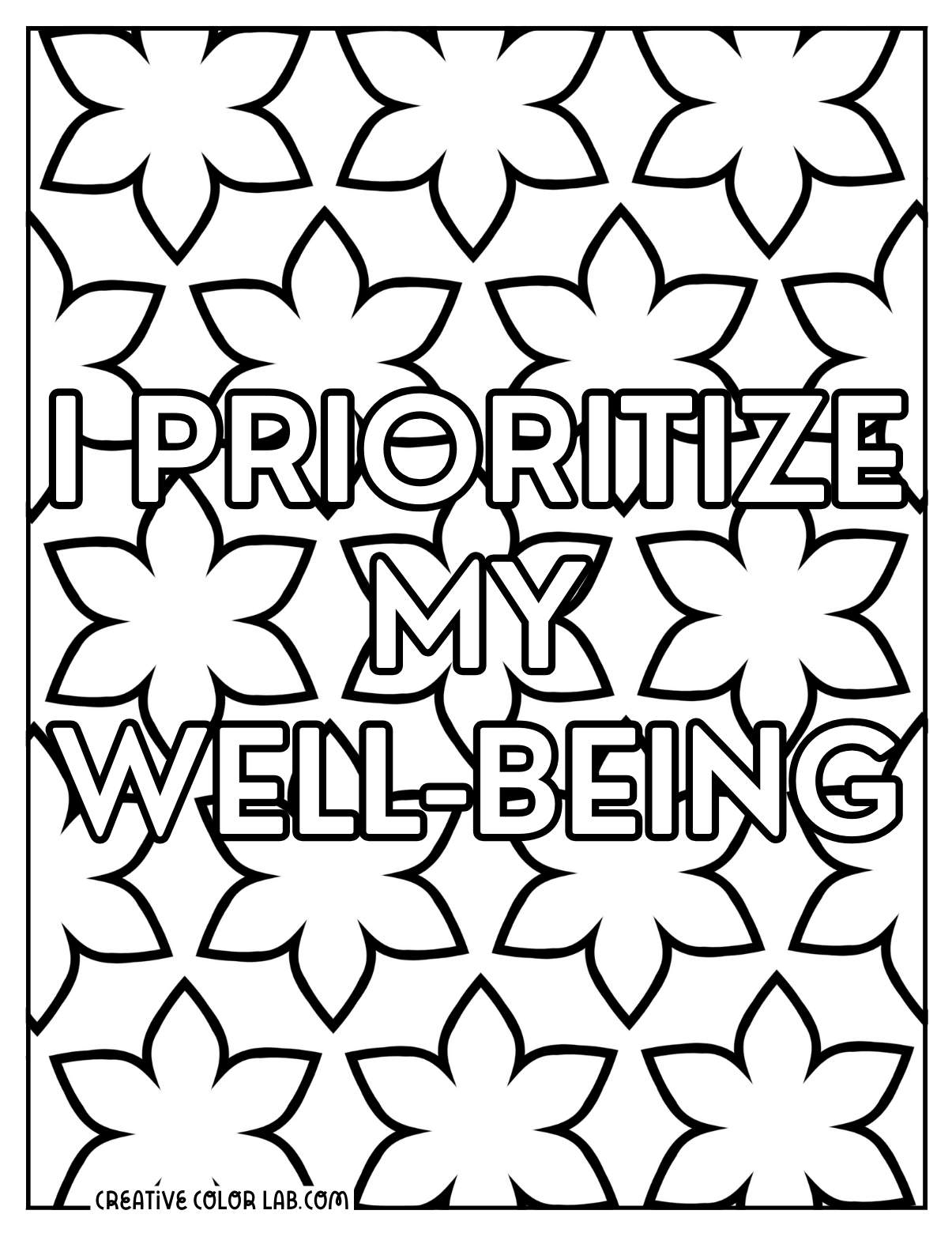 Free Printable Positive Affirmation Coloring Pages