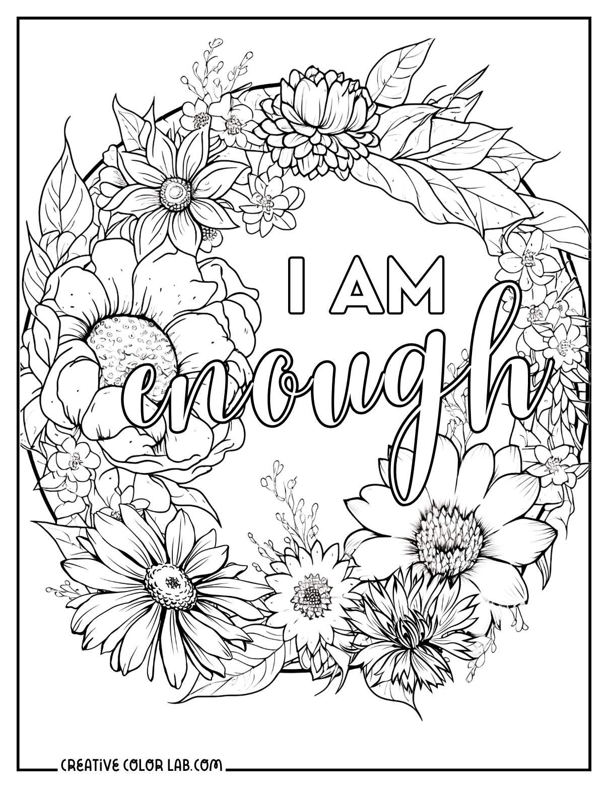 35 Positive Affirmations Coloring Pages Free PDF Printables