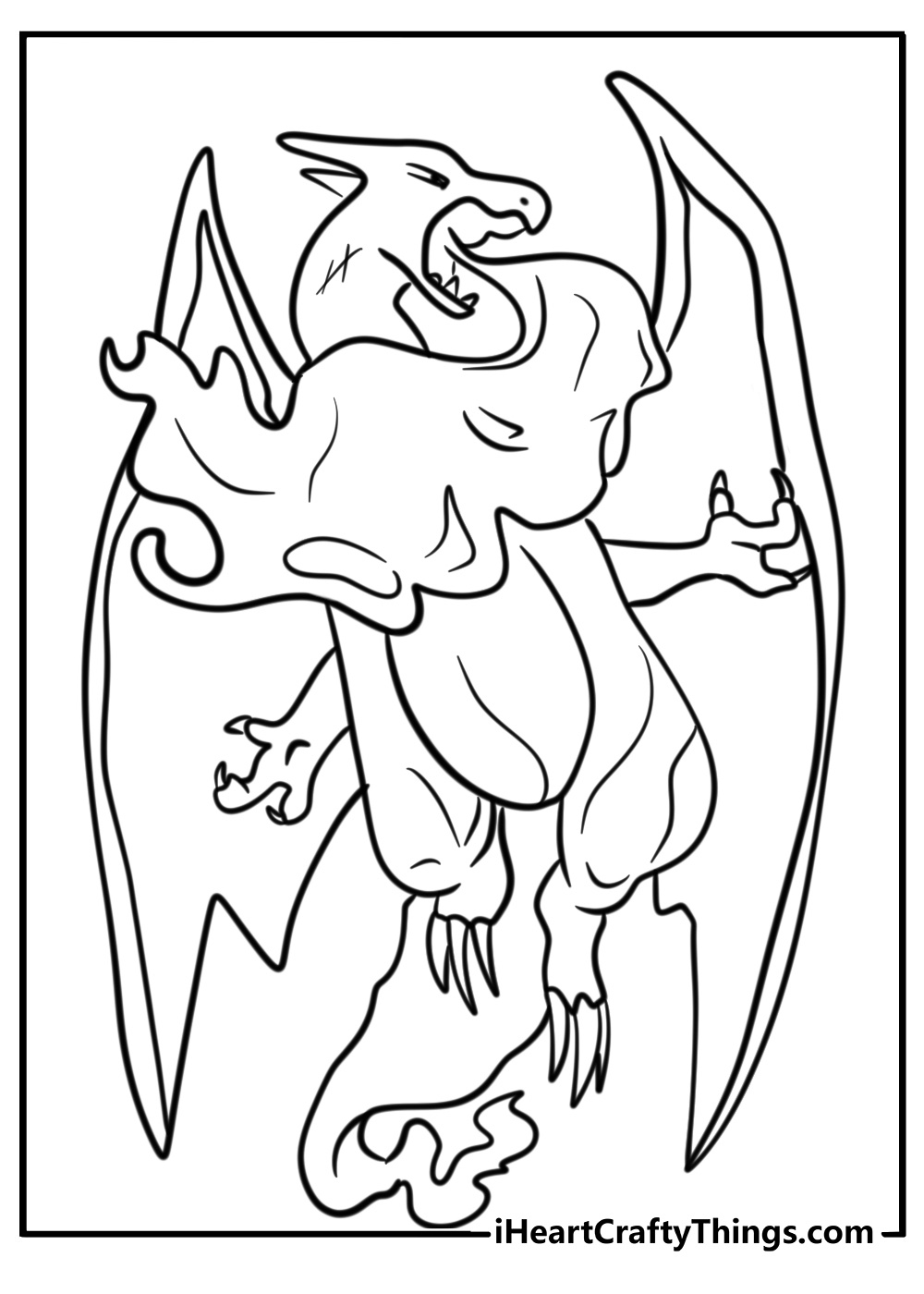 Charizard Printable Coloring Pages
