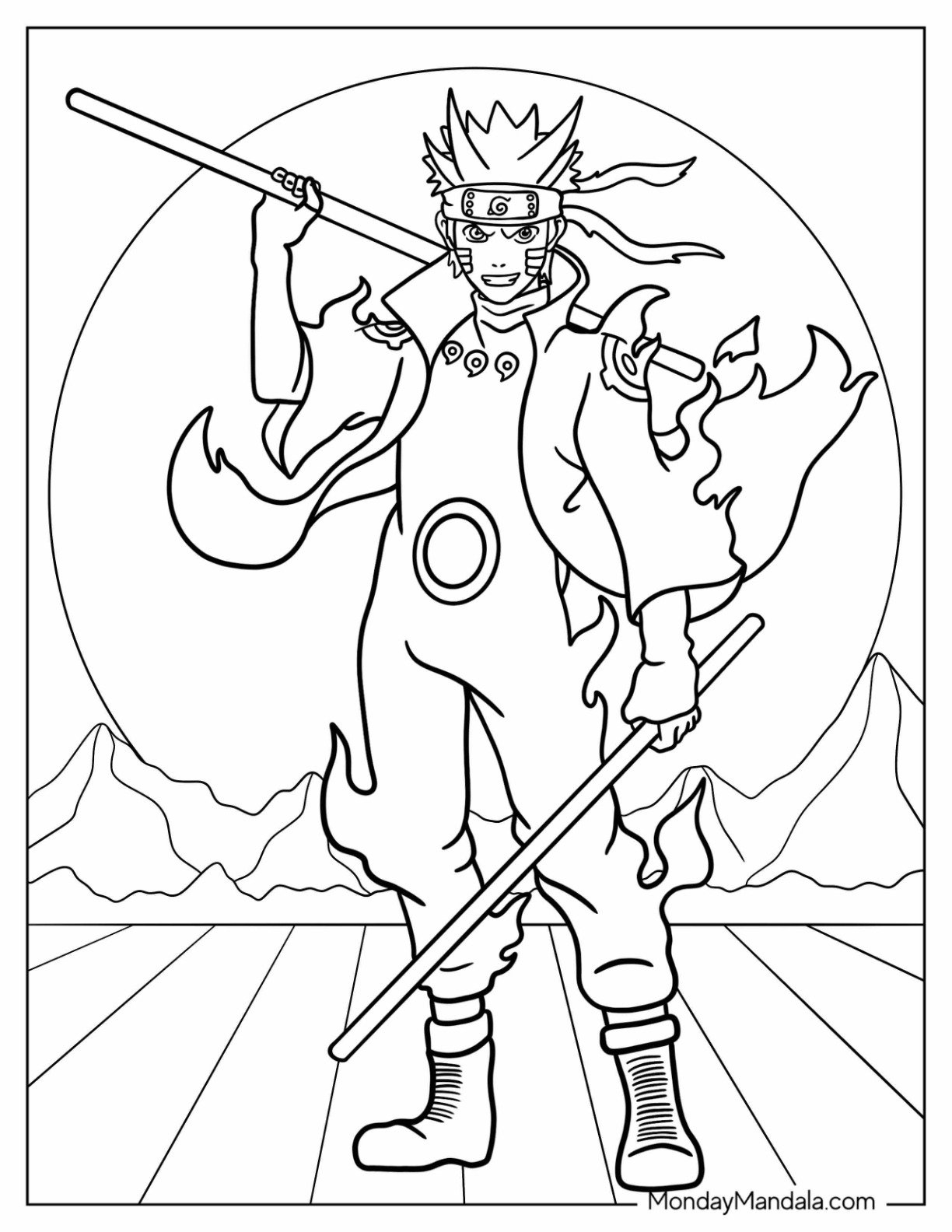 Naruto Free Coloring Pages