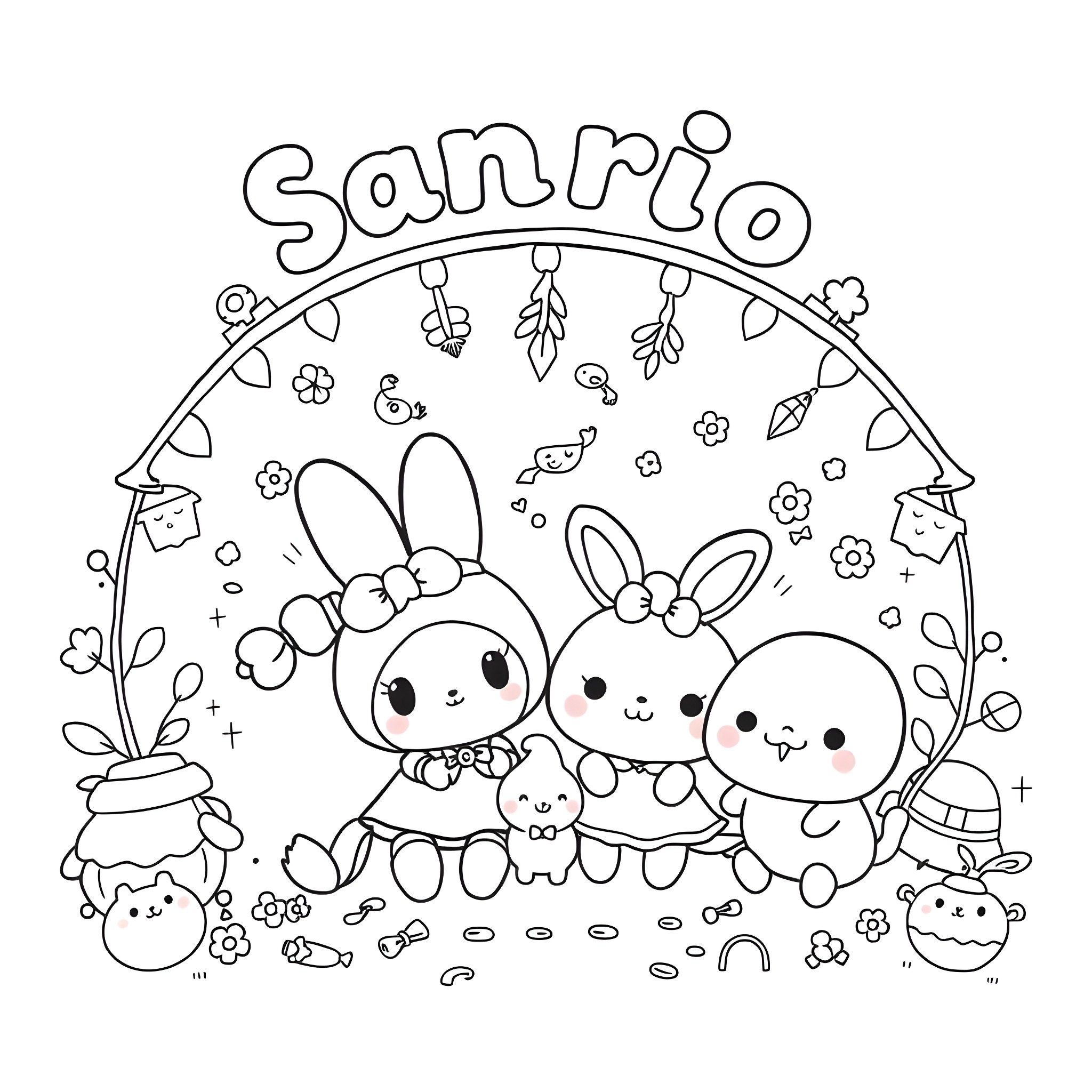 4 Best Sanrio Coloring Pages Free Printable PDFs 