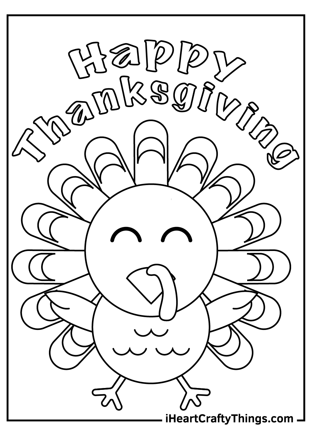 40 Turkey Coloring Pages Free Printables For Thanksgiving 