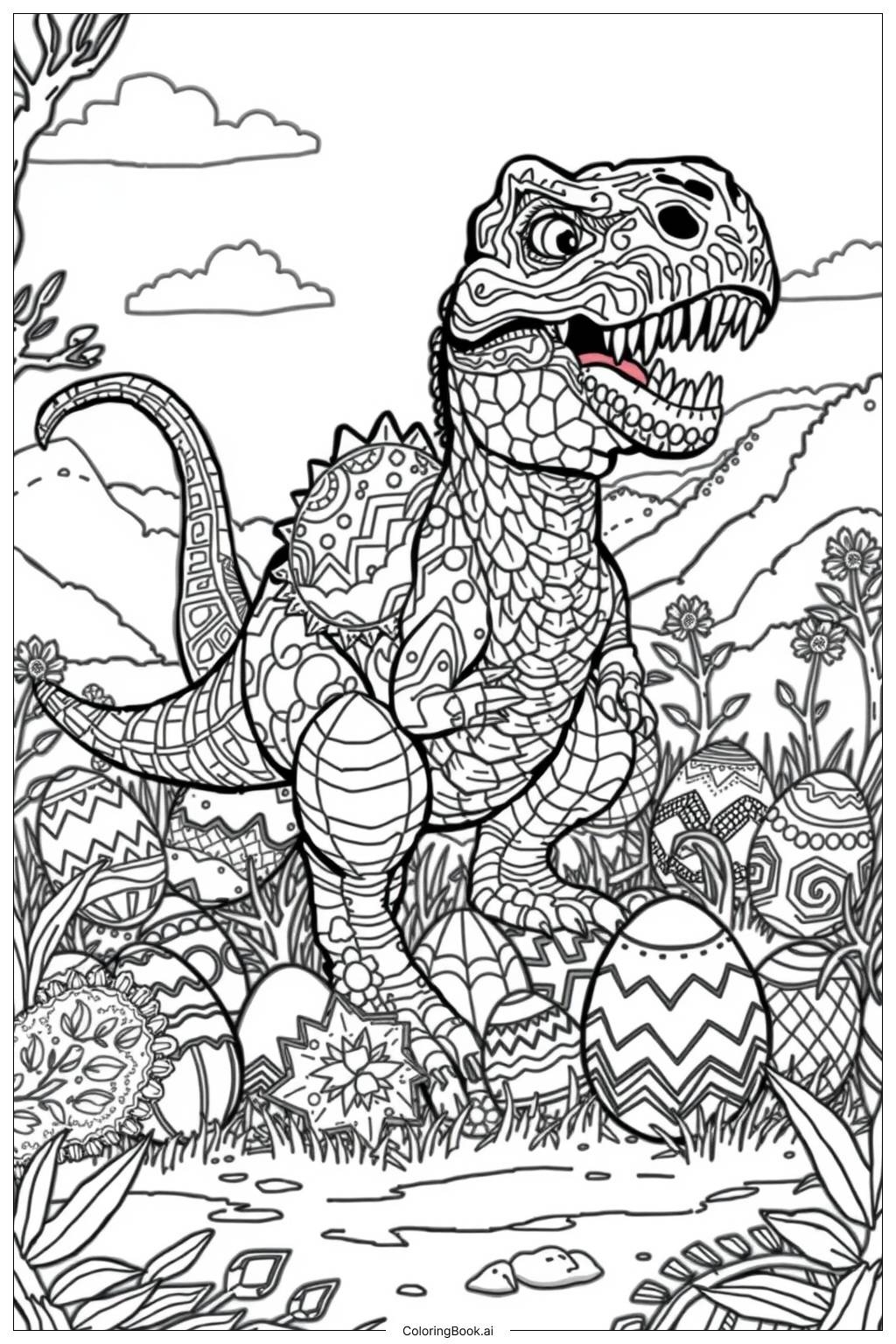 41 Dinosaur Coloring Pages Free PDF U0026 PNG Printables 