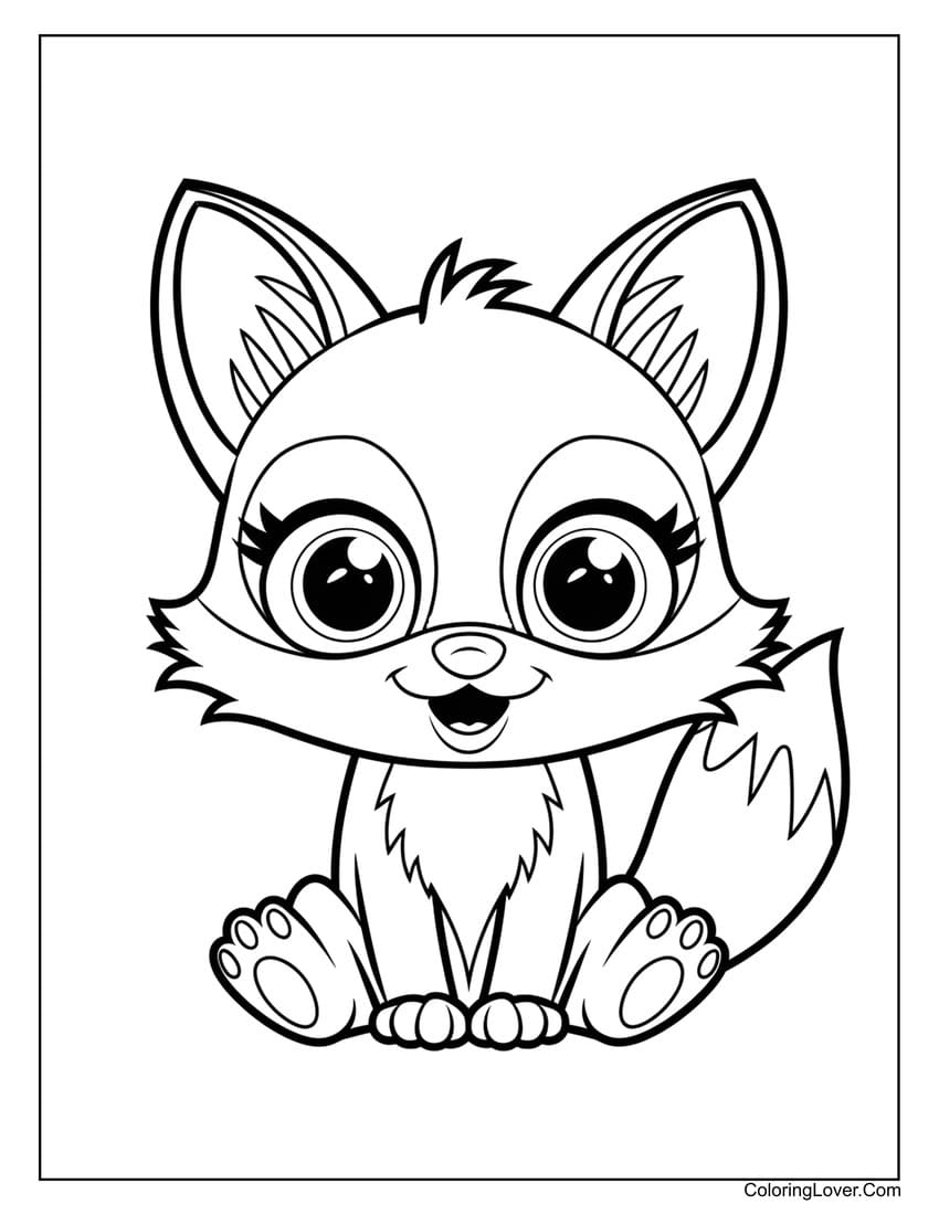 Fox Printable Coloring Pages