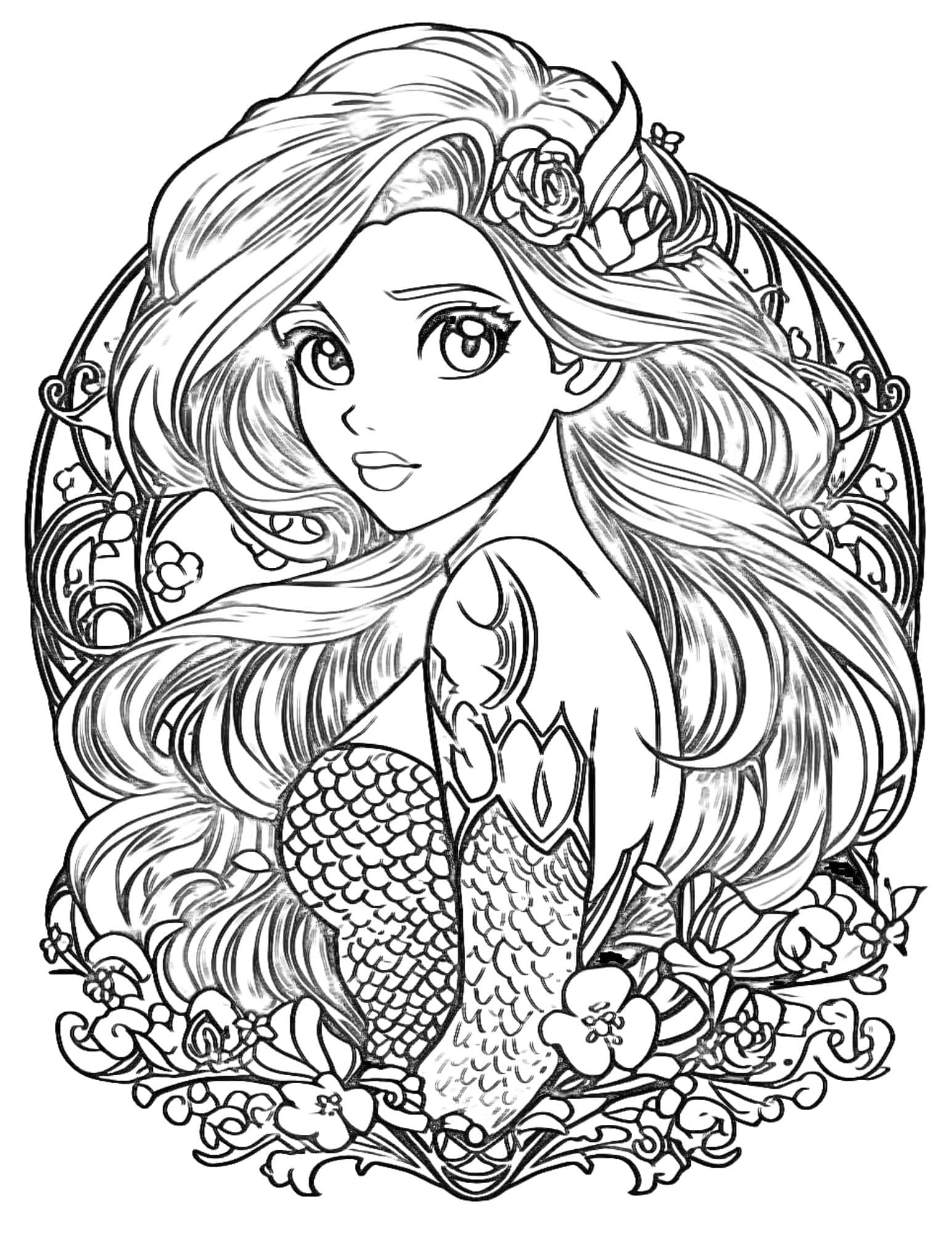 Printable Little Mermaid Coloring Pages