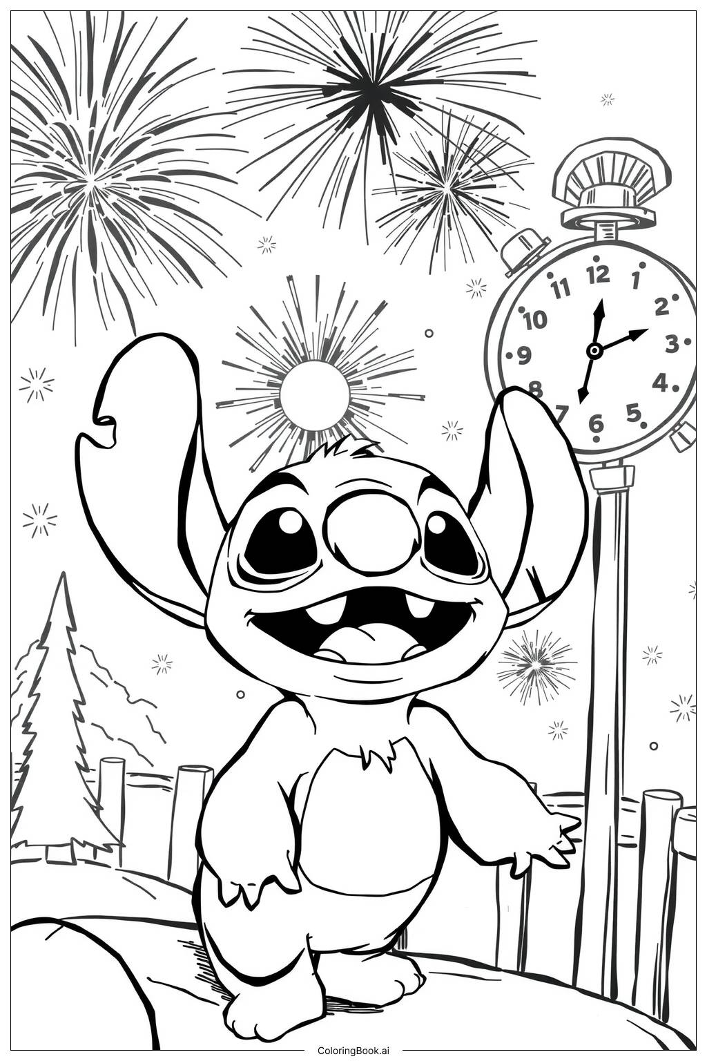 44 Stitch Coloring Pages Free PDF U0026 PNG Printables 