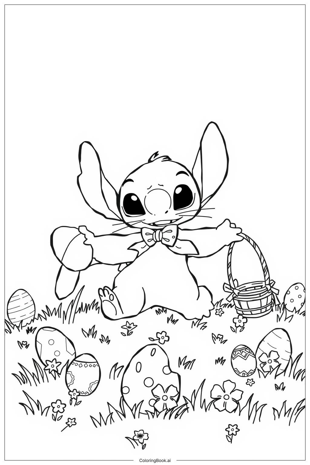 44 Stitch Coloring Pages Free PDF U0026 PNG Printables 