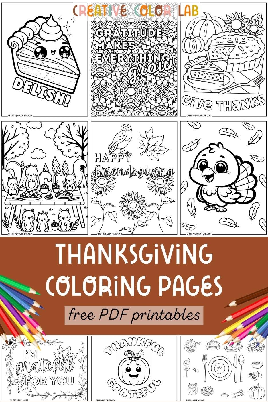 Free Color Pages For Thanksgiving