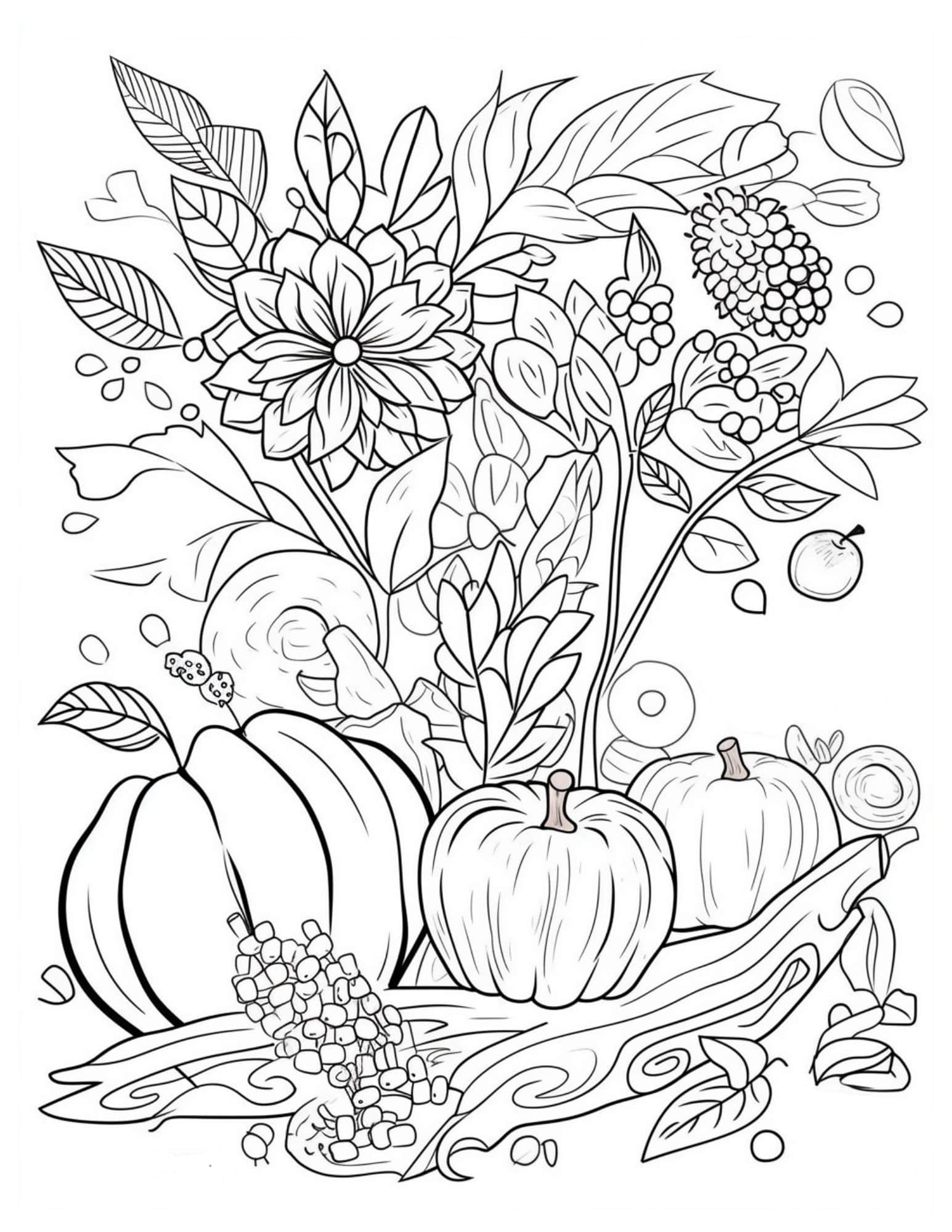 47 Fall Coloring Pages For Both Kids And Adults Our Mindful Life Worksheets Library