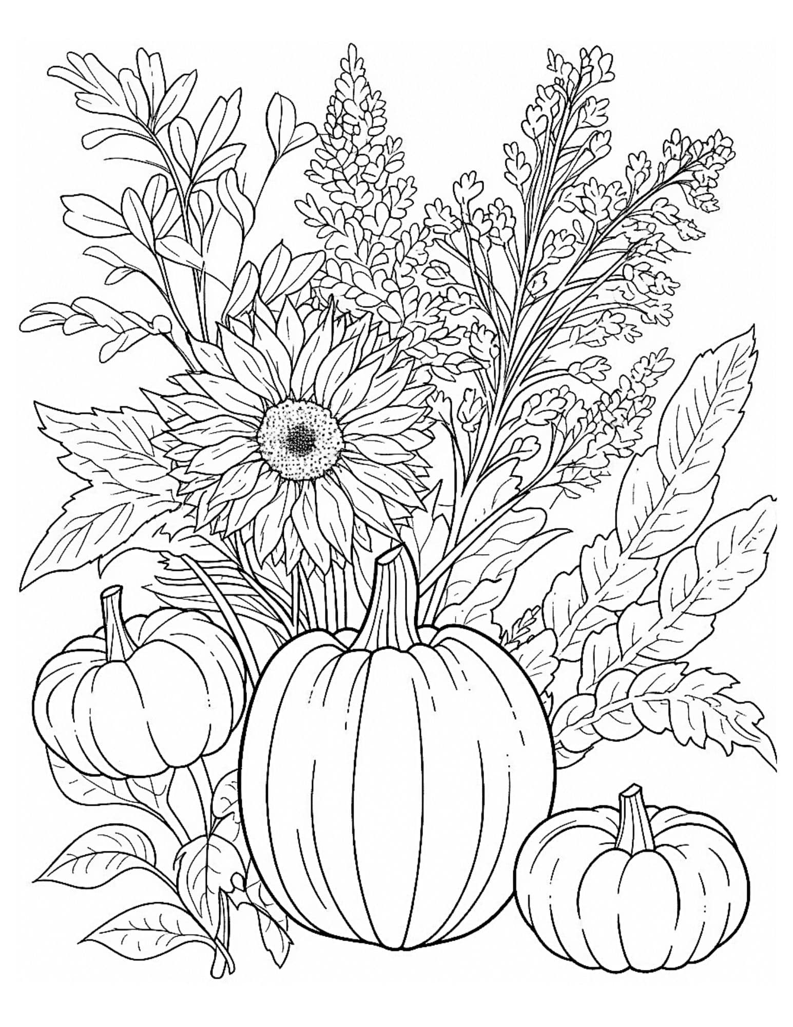 Free Fall Coloring Pages For Adults