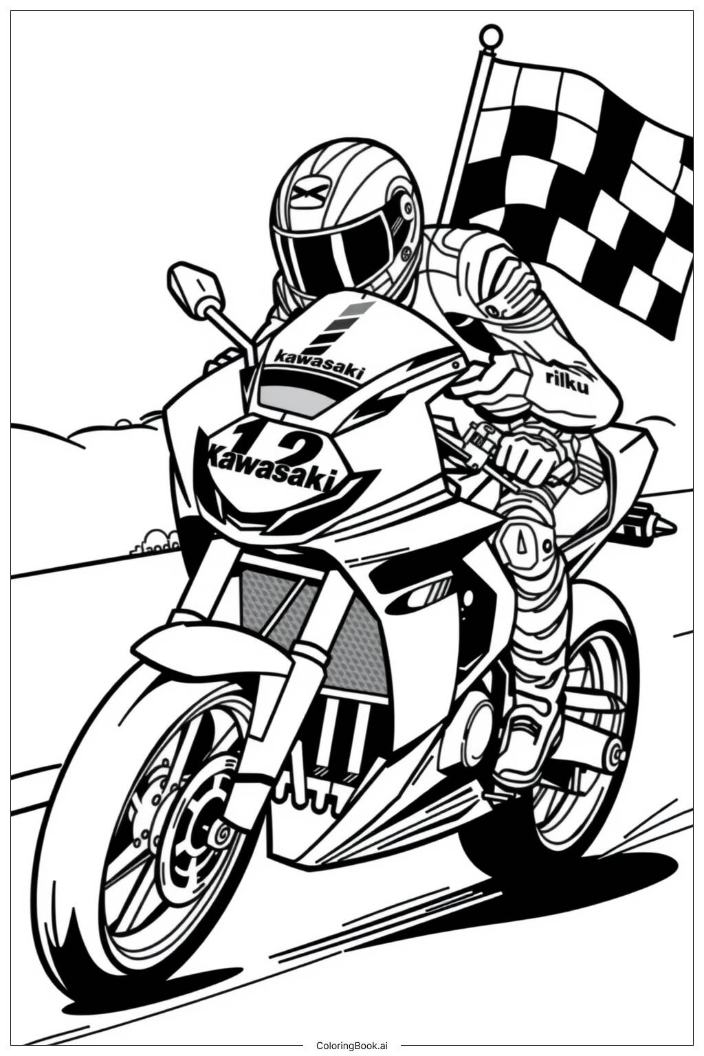 47 Motorcycle Coloring Pages Free PDF U0026 PNG Printables 