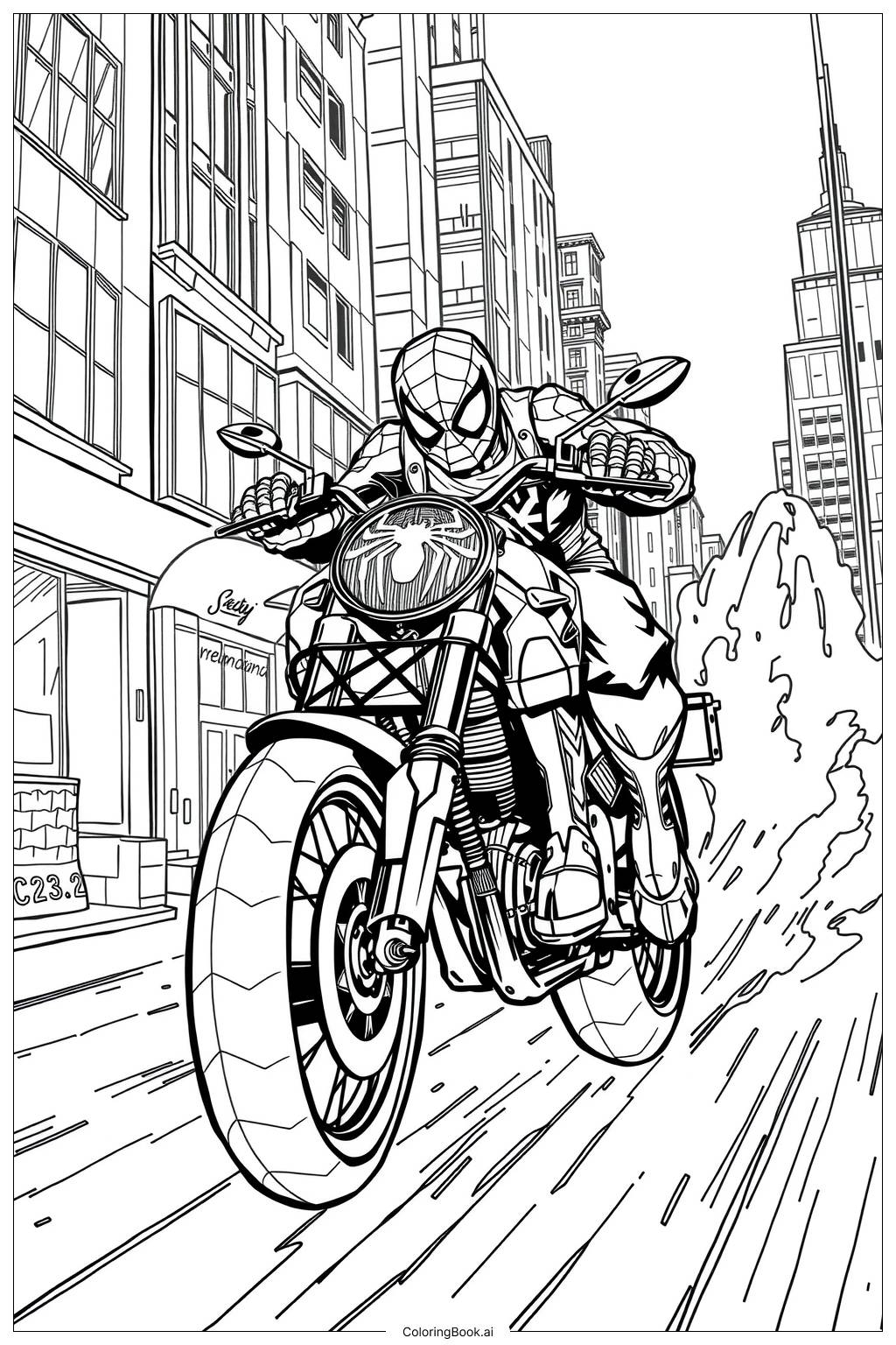 47 Motorcycle Coloring Pages Free PDF U0026 PNG Printables 