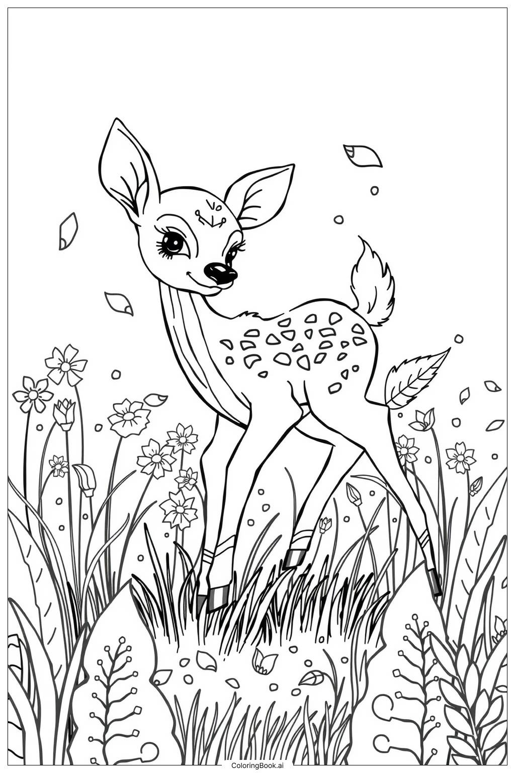 49 Deer Coloring Pages Free PDF U0026 PNG Printables 
