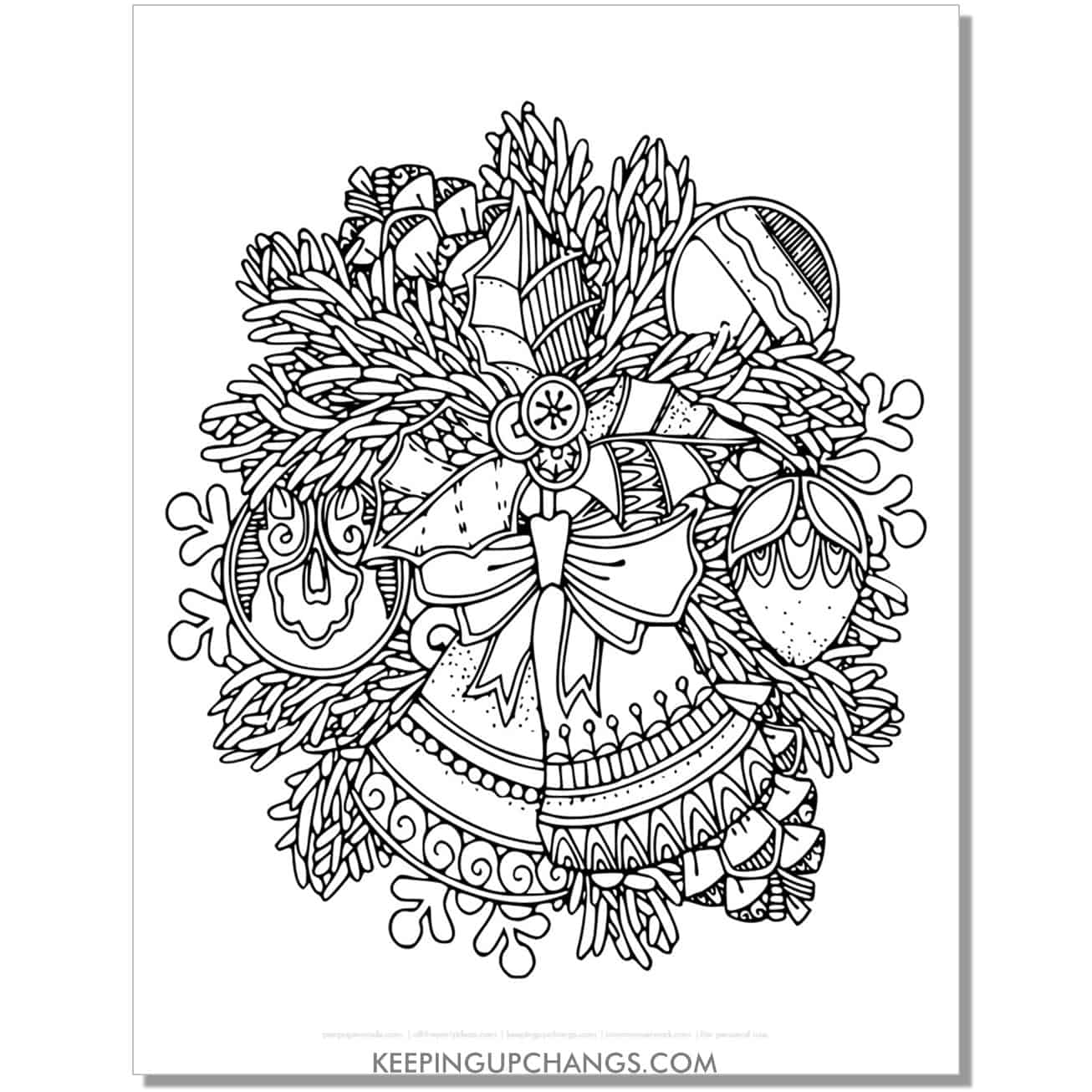 Free Christmas Coloring Pages To Print For Adults