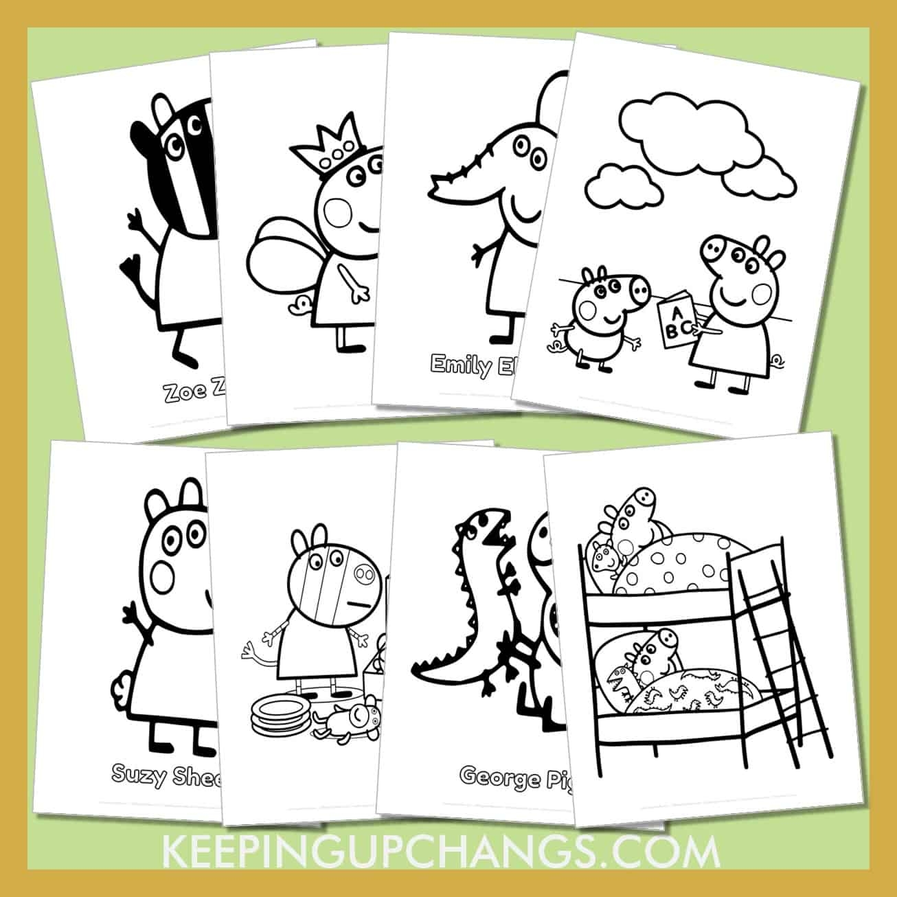Free Peppa Pig Coloring Pages