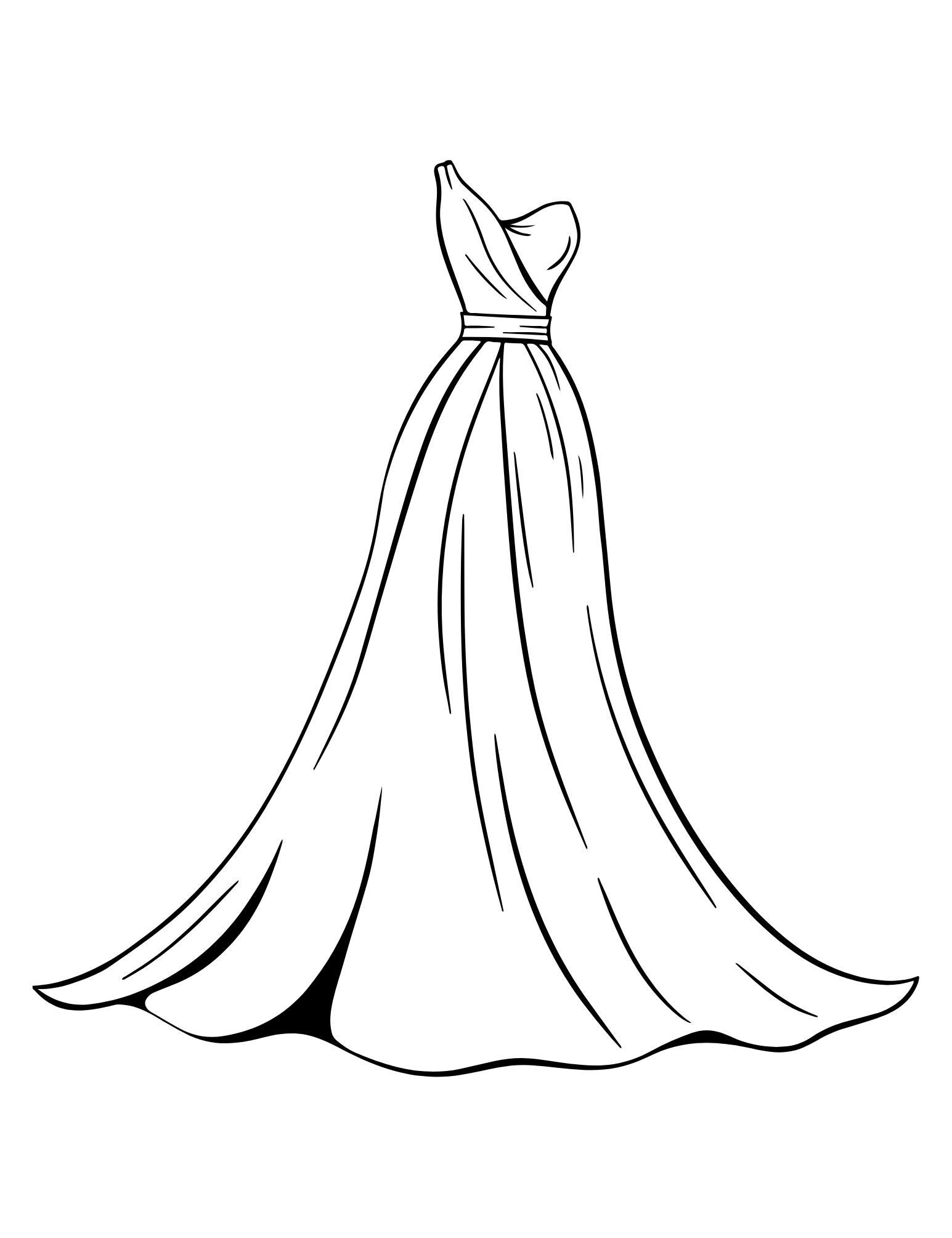 49 Stunning Dress Coloring Pages For Kids And Adults Our Mindful Life