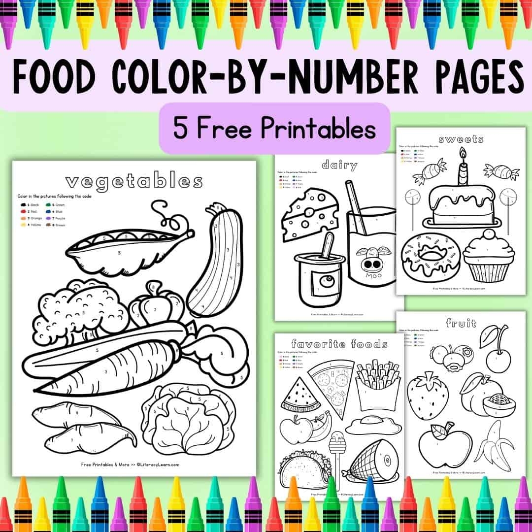 Free Coloring Pages Food