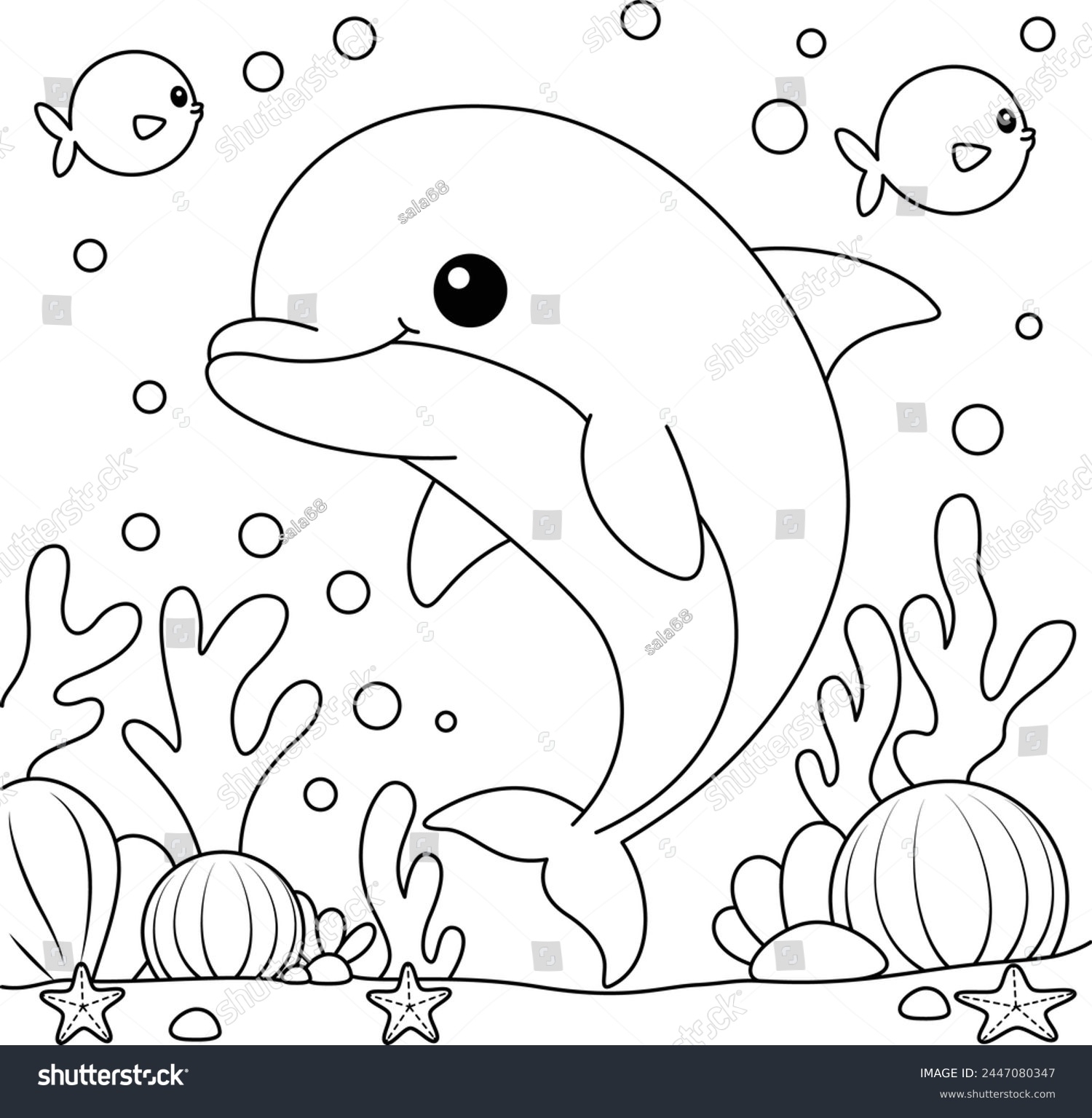 5 Thousand Dolphin Coloring Page Royalty Free Images Stock Photos U0026 Pictures Shutterstock