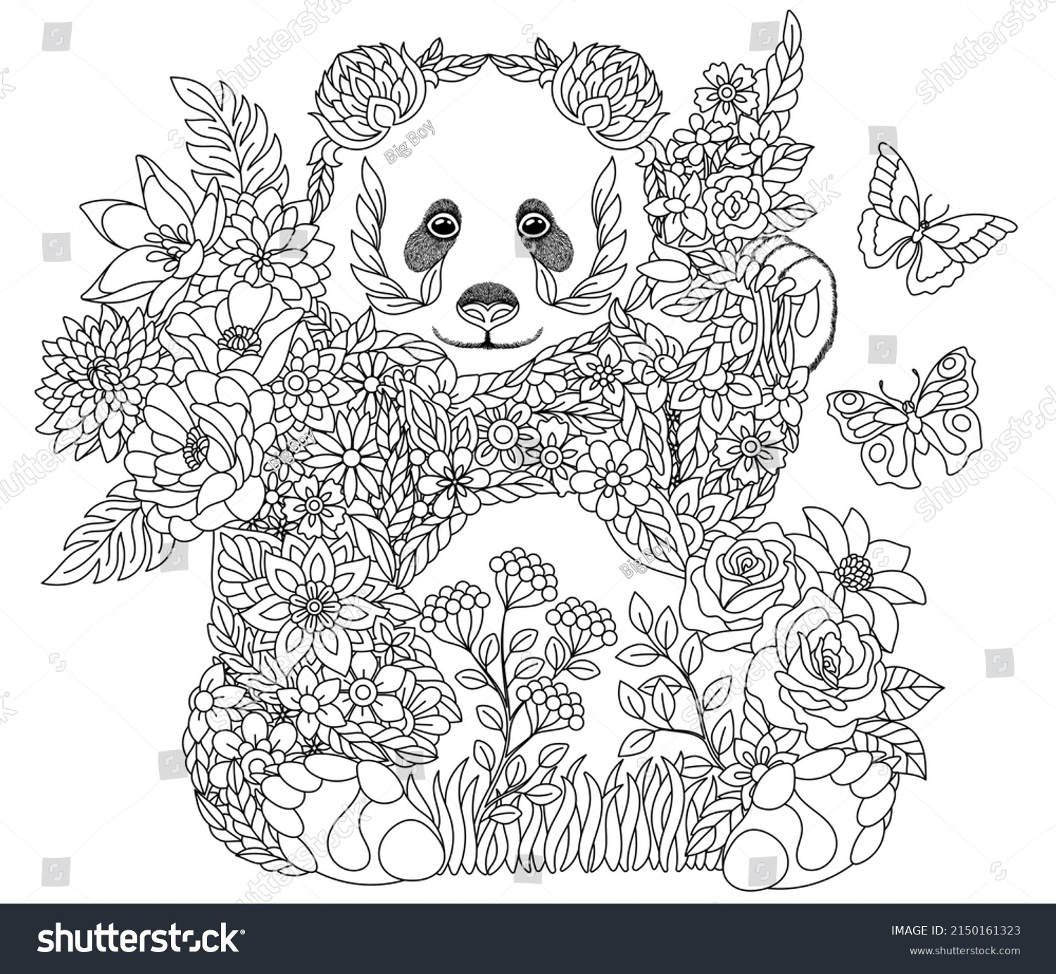 5 Thousand Panda Coloring Book Royalty Free Images Stock Photos U0026 Pictures Shutterstock