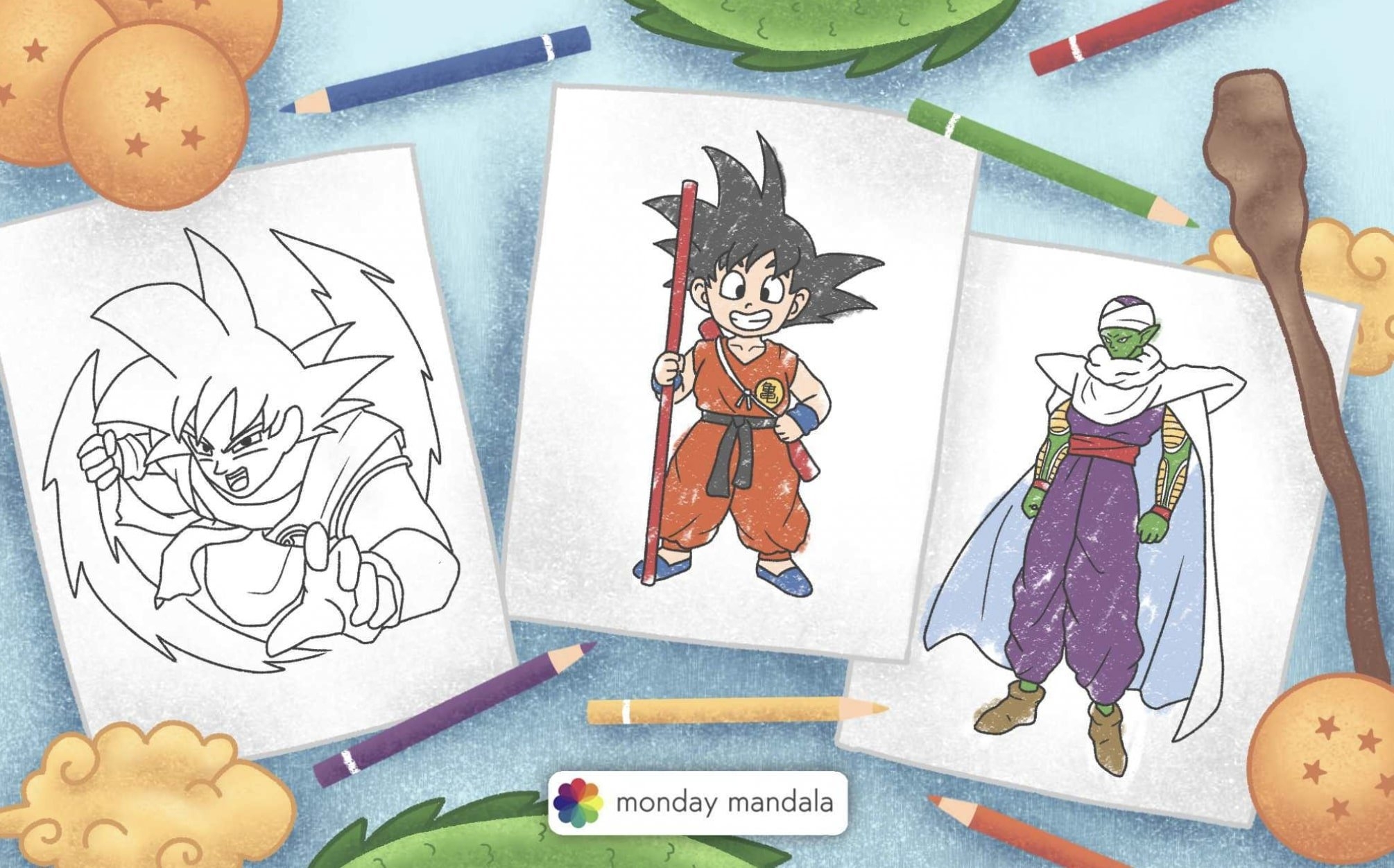 Free Coloring Pages Dragon Ball Z