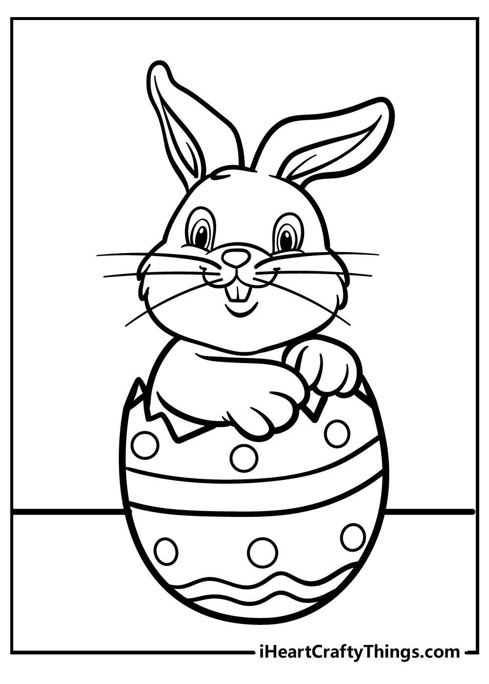Easter Bunny Coloring Page Printable