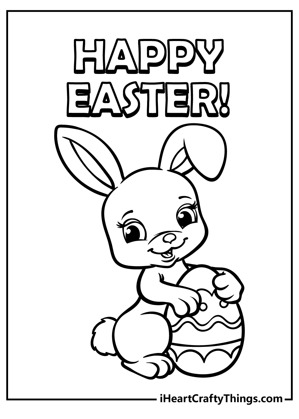 Happy Easter Printable Coloring Pages