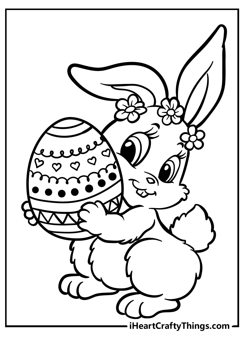 50 Easter Bunny Coloring Pages 100 Free Printables 