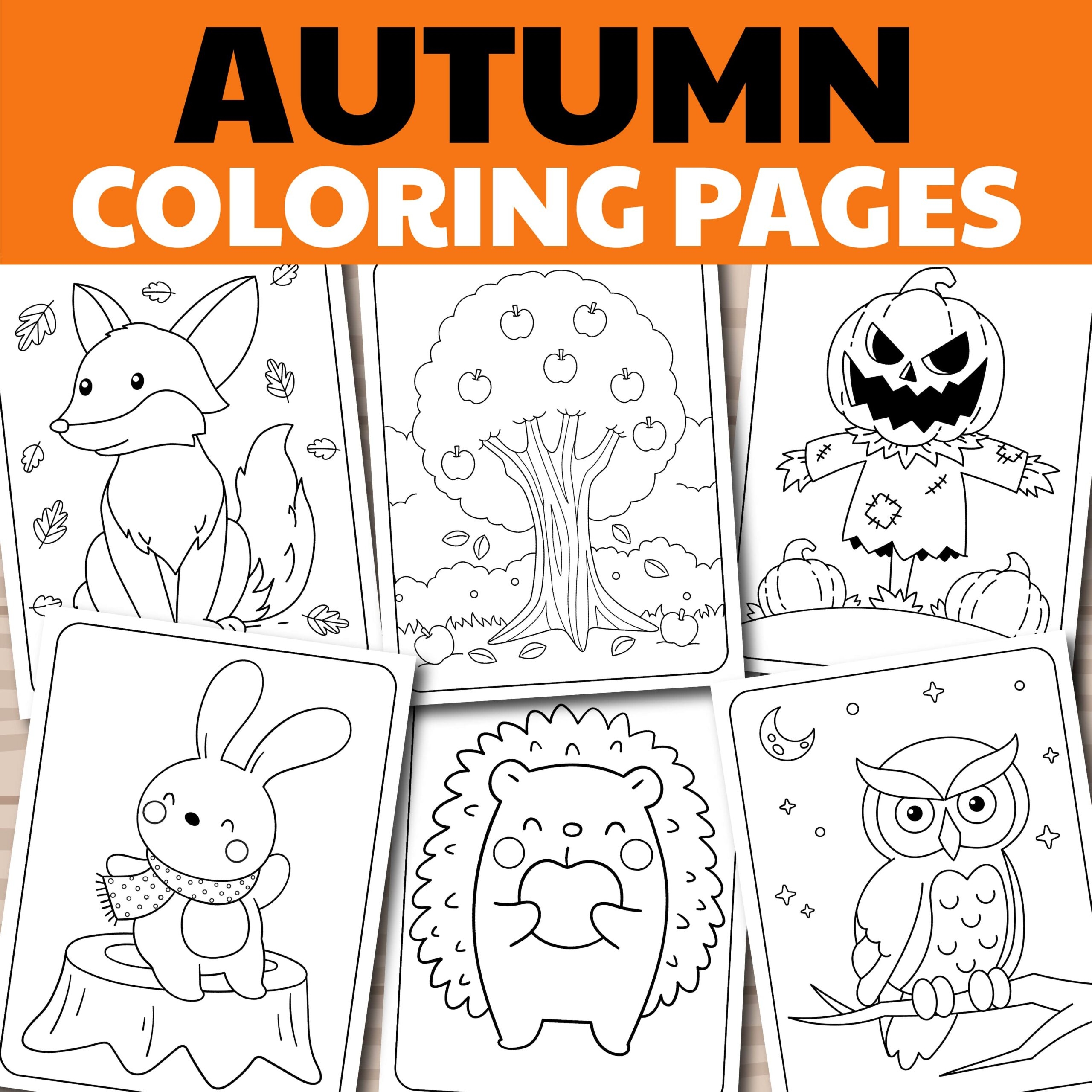 50 Fall Coloring Pages Autumn Coloring Pages Fall Printable 