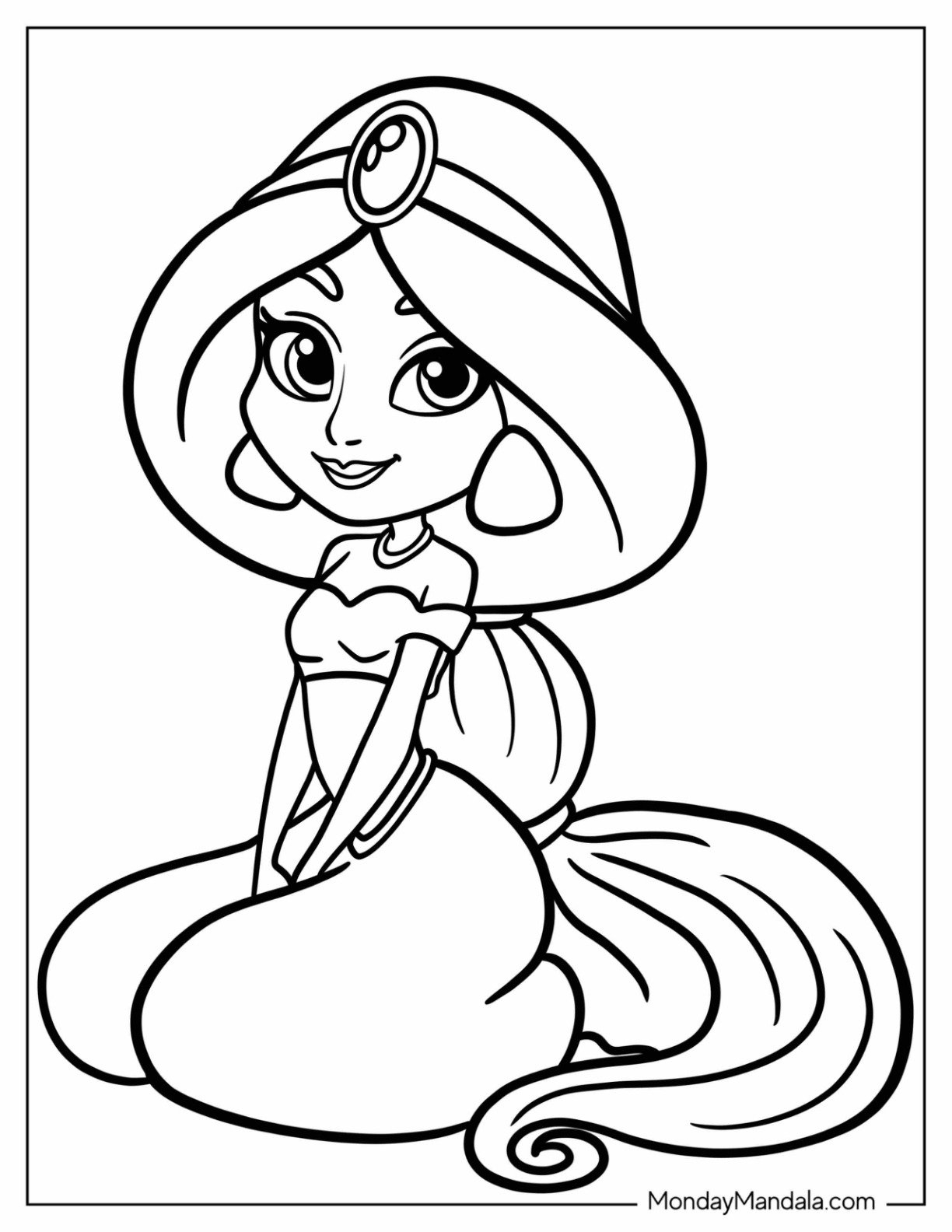 500 Princess Coloring Pages Free PDF Printables 