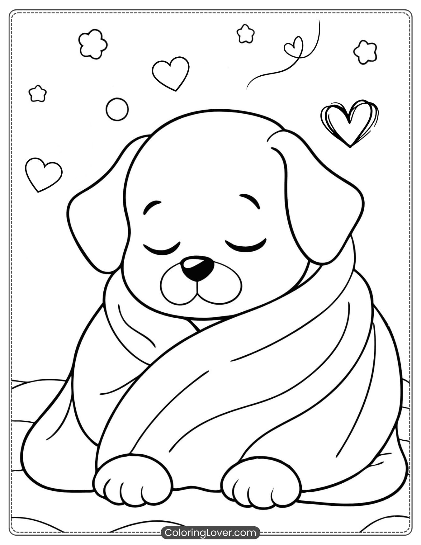 51 Puppy Coloring Pages Free Printables For All Ages 