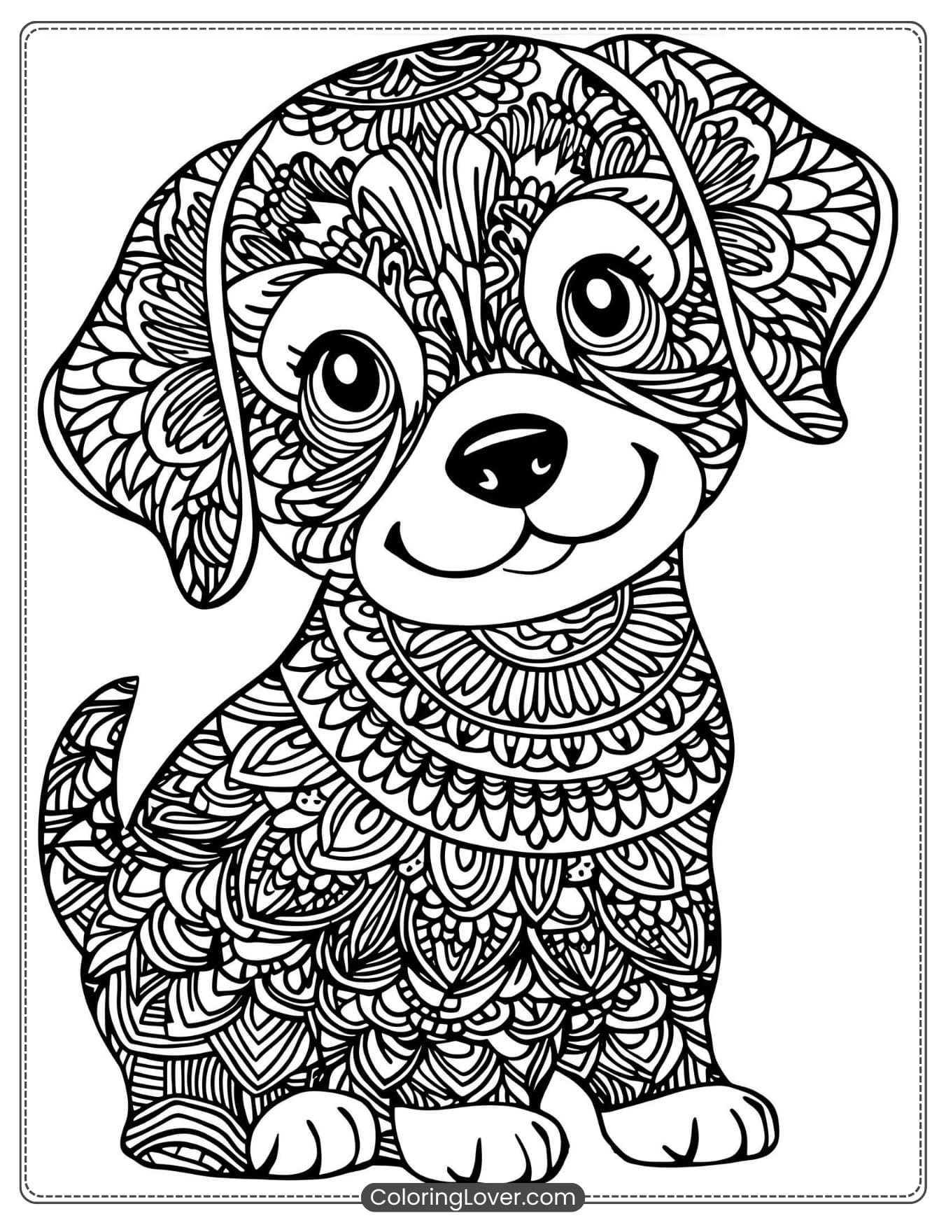 51 Puppy Coloring Pages Free Printables For All Ages 