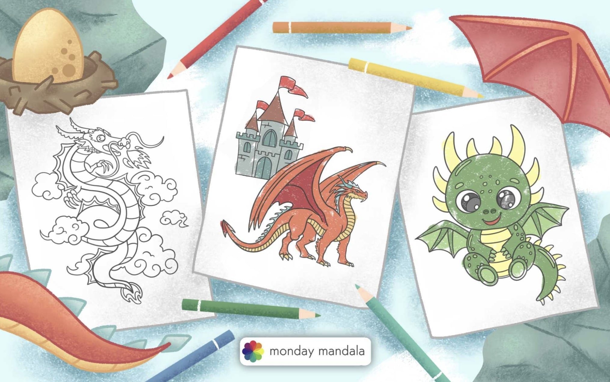52 Dragon Coloring Pages Free PDF Printables 