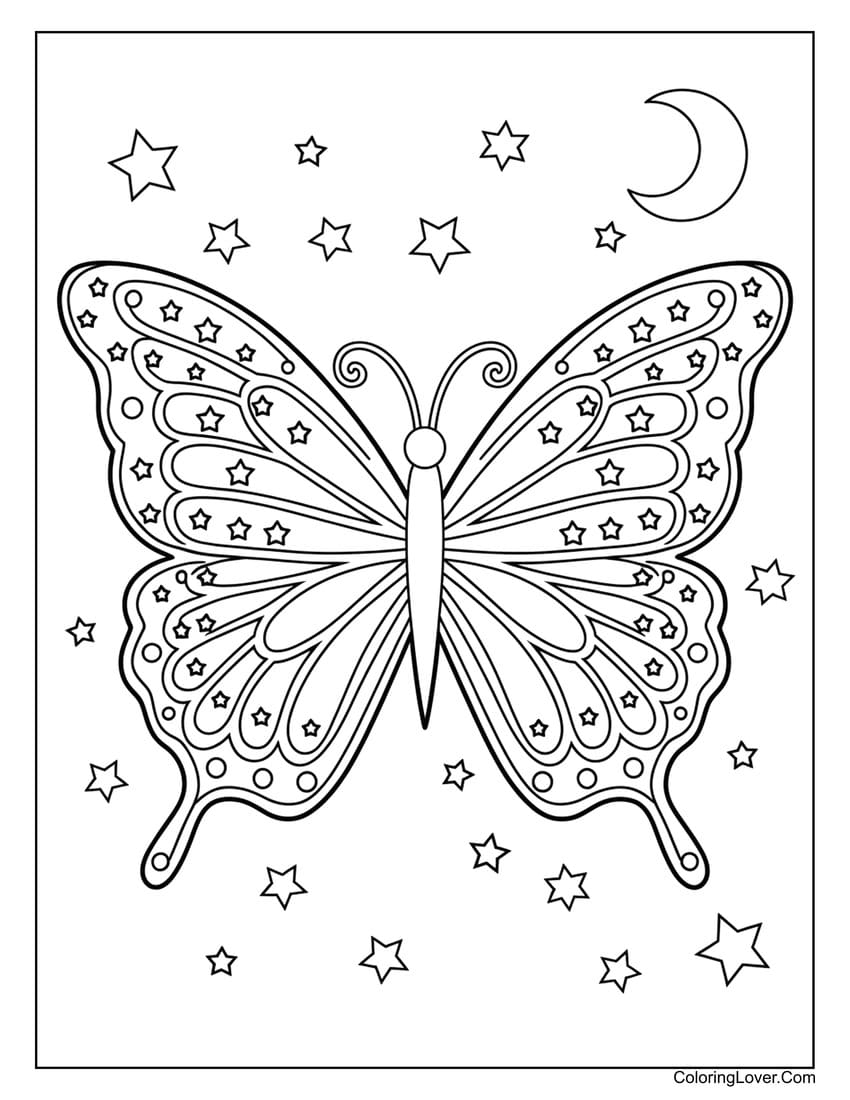 Free Butterfly Coloring Pages