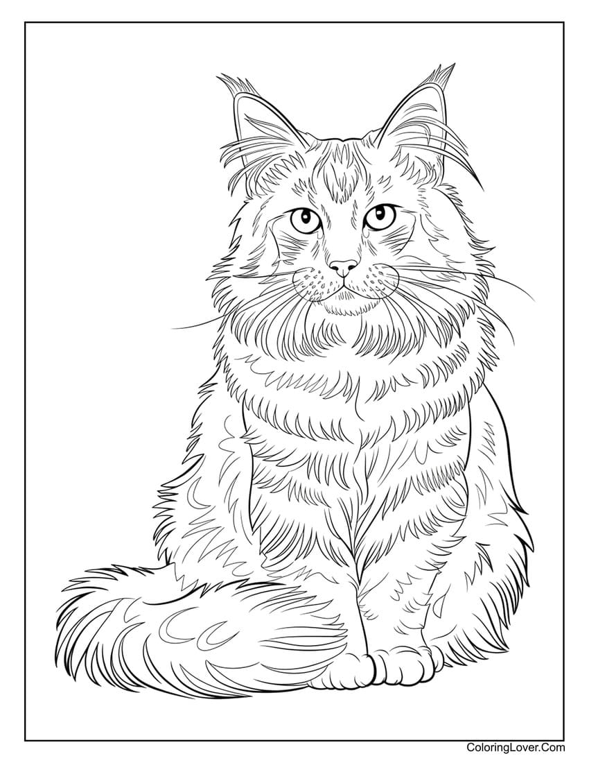 54 Cat Coloring Pages Free Printables For All Ages 