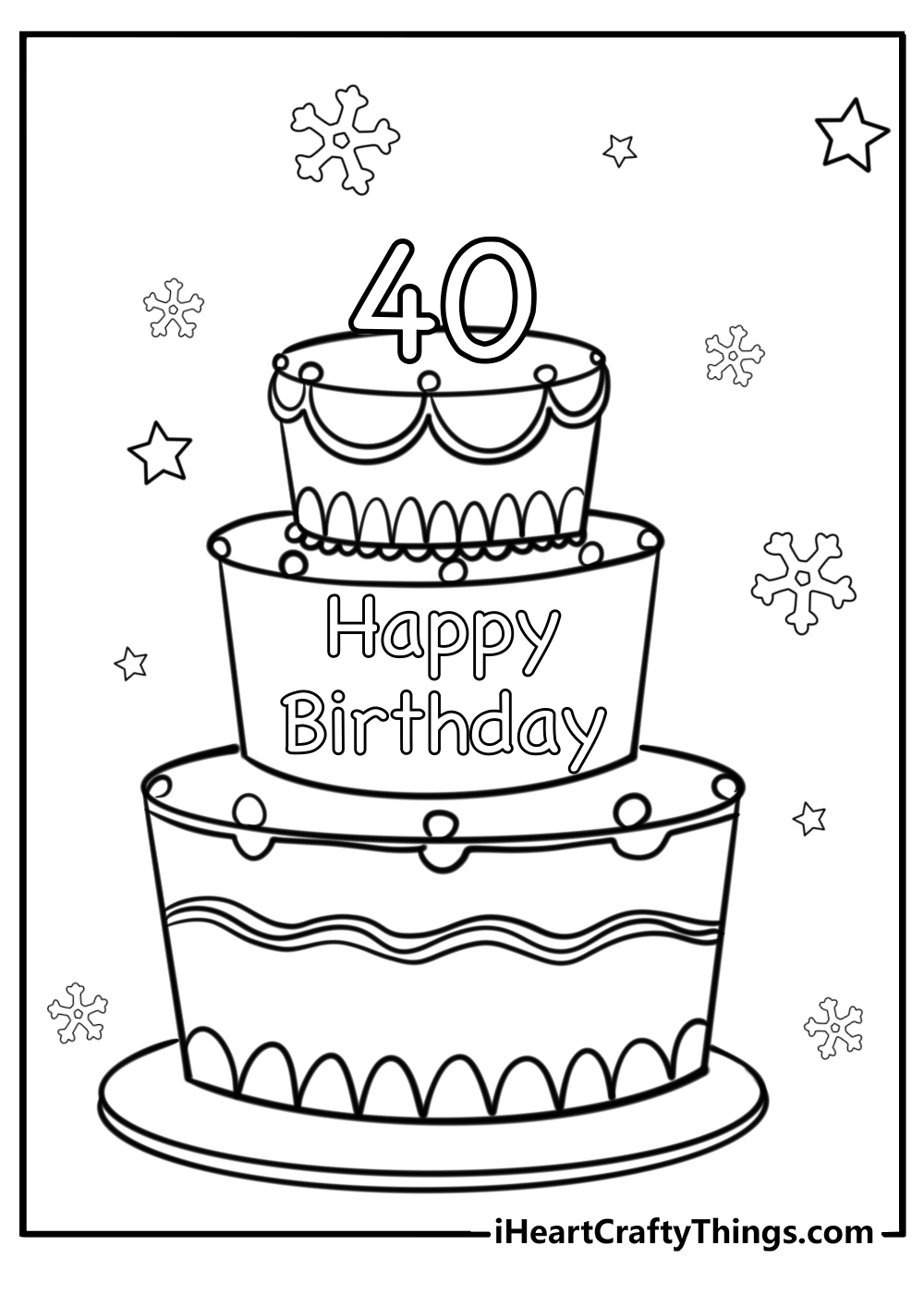 Printable Birthday Color Pages