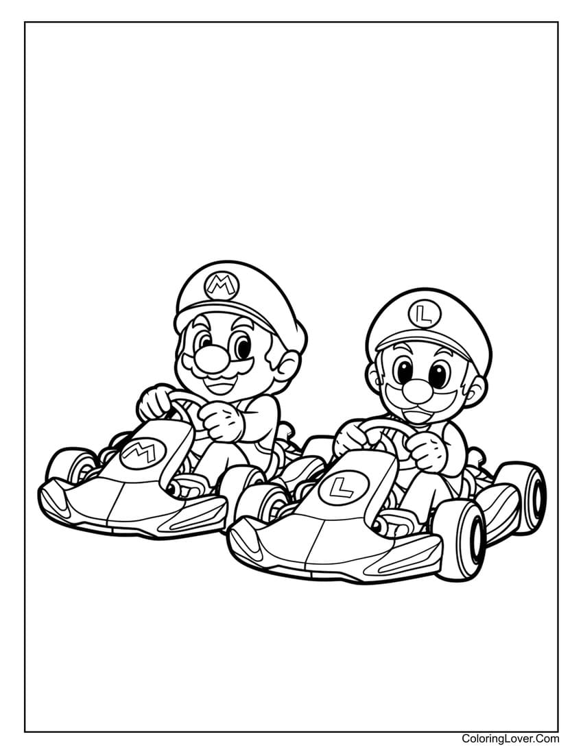 Free Coloring Pages Mario