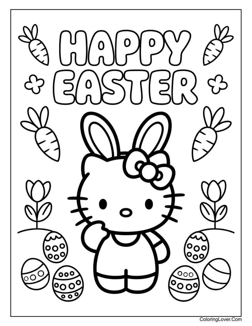 57 Easter Coloring Pages Printables Egg Bunny And More 