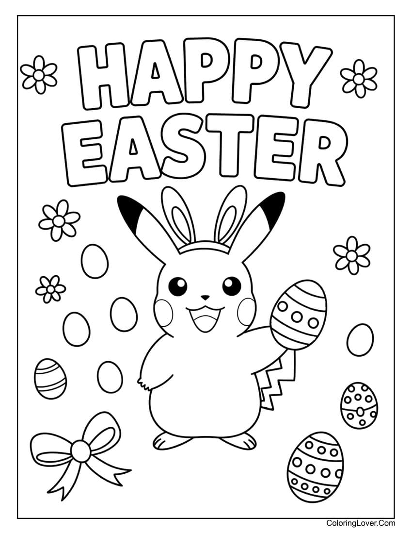 Free Coloring Pages For Easter Printable