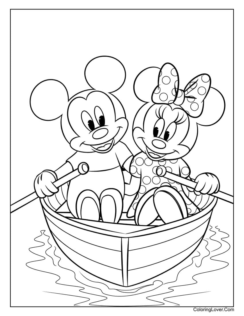 Mickey Mouse Free Coloring Pages