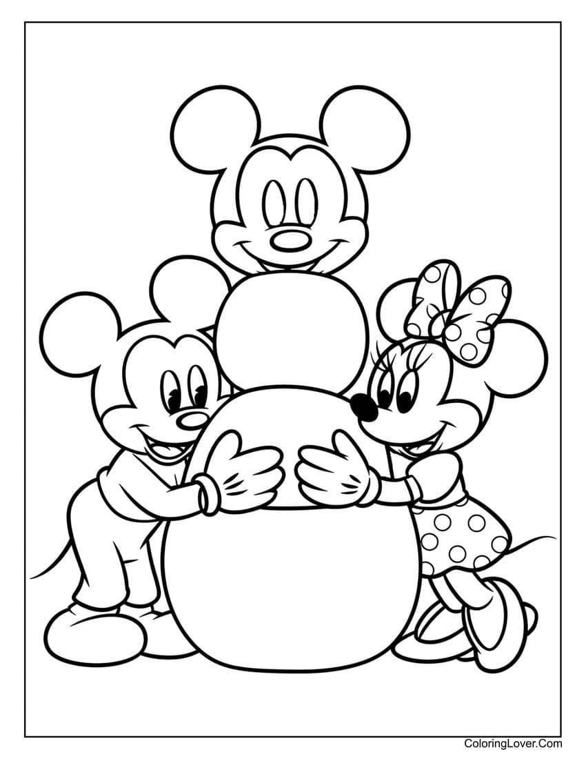 Minnie Mouse Coloring Pages Printable