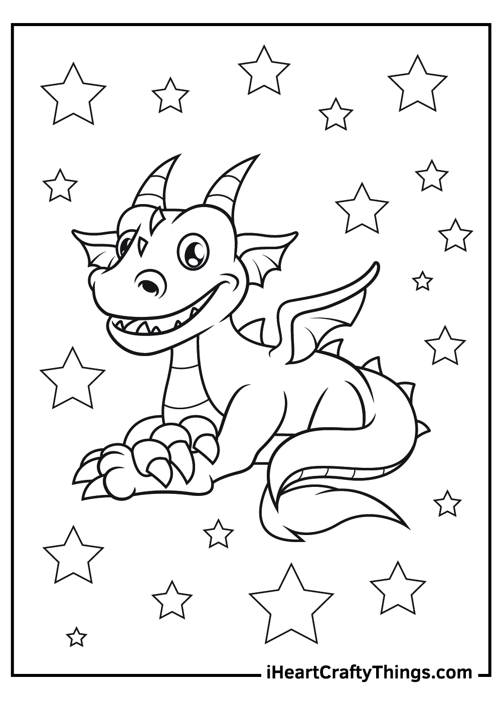 Printable Coloring Pages Of Dragons