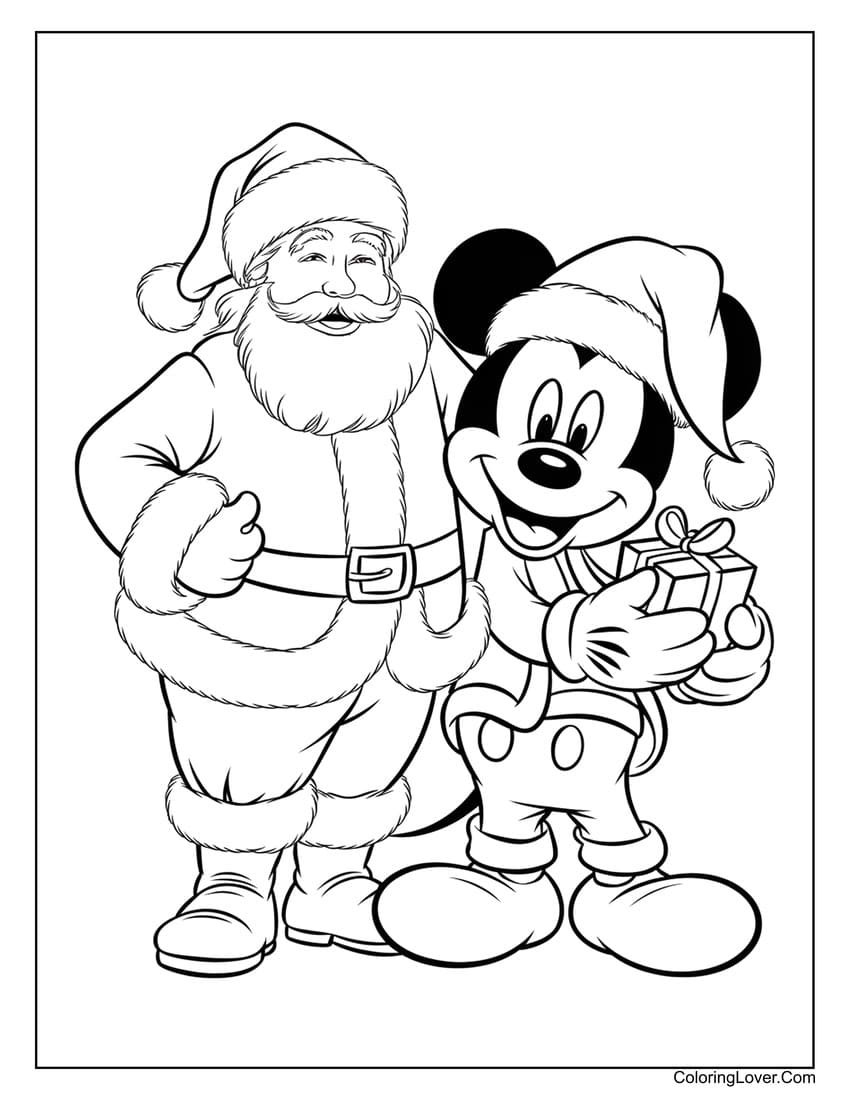 Free Children's Christmas Coloring Pages