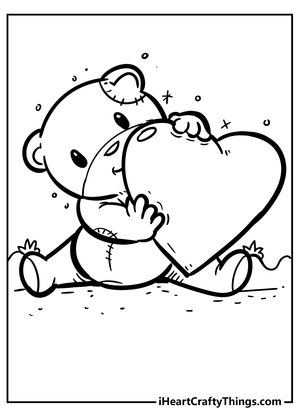 Free Coloring Pages Of Hearts